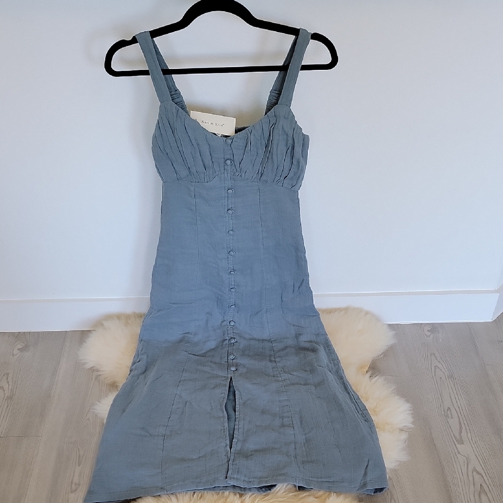 Blue Sleeveless Dress